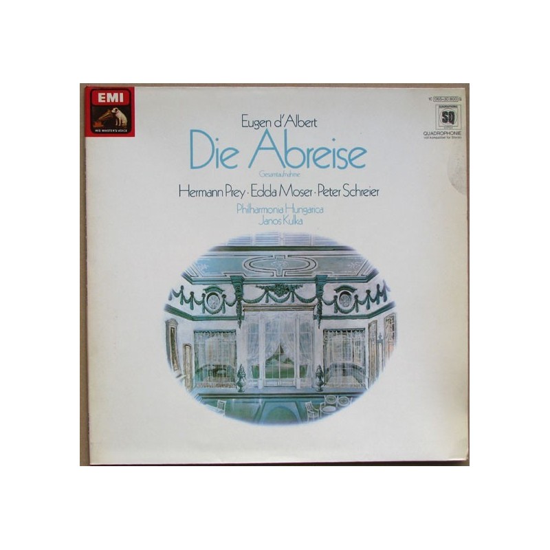 D'Albert Eugen –Die Abreise- Hermann Prey, Edda Moser.... |EMI – 1C065-30 800 Quadraphonic D'Albert Eugen –Die Abreise- Hermann Prey, Edda Moser.... |EMI – 1C065-30 800 Quadraphonic