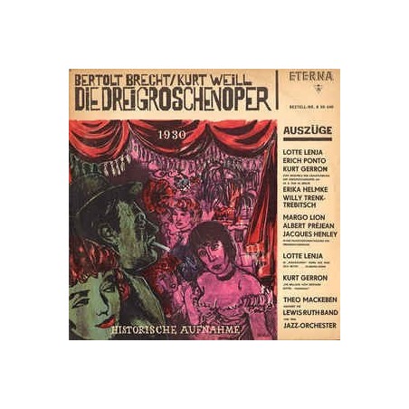 Brecht Bertolt / Kurt Weill ‎– Die Dreigroschenoper|1972     ETERNA ‎– 8 20 440