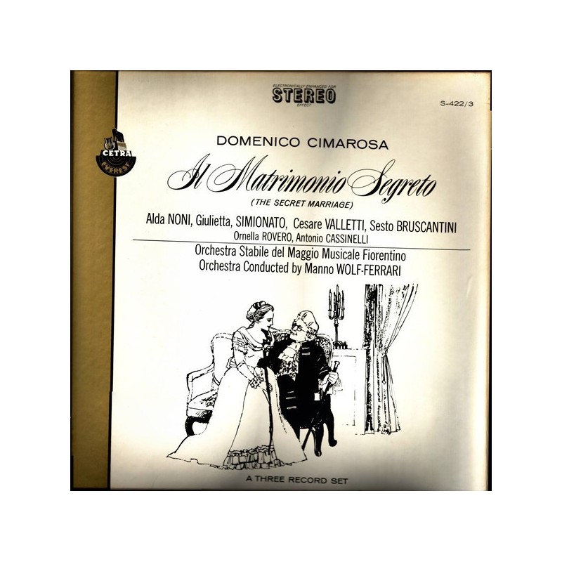 Cimarosa Domenico ‎– Il Matrimonico Segreto - Alda Non...-|1967    Everest ‎– S-422/3