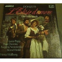 Donizetti ‎ Gaetano  – L'Elisir D'amore  - Lucia Popp / Peter Dvorský / Bernd Weikl... |1982   Eurodisc ‎– 29 397 7