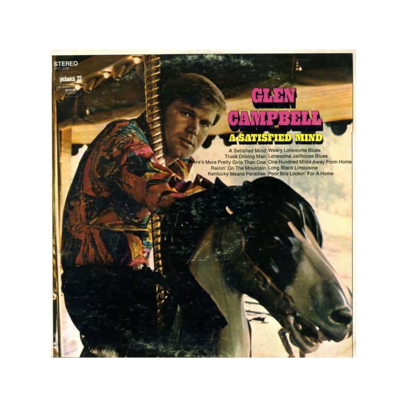 Campbell ‎Glen – A Satisfied Mind|1971    Pickwick ‎– SPC-3134