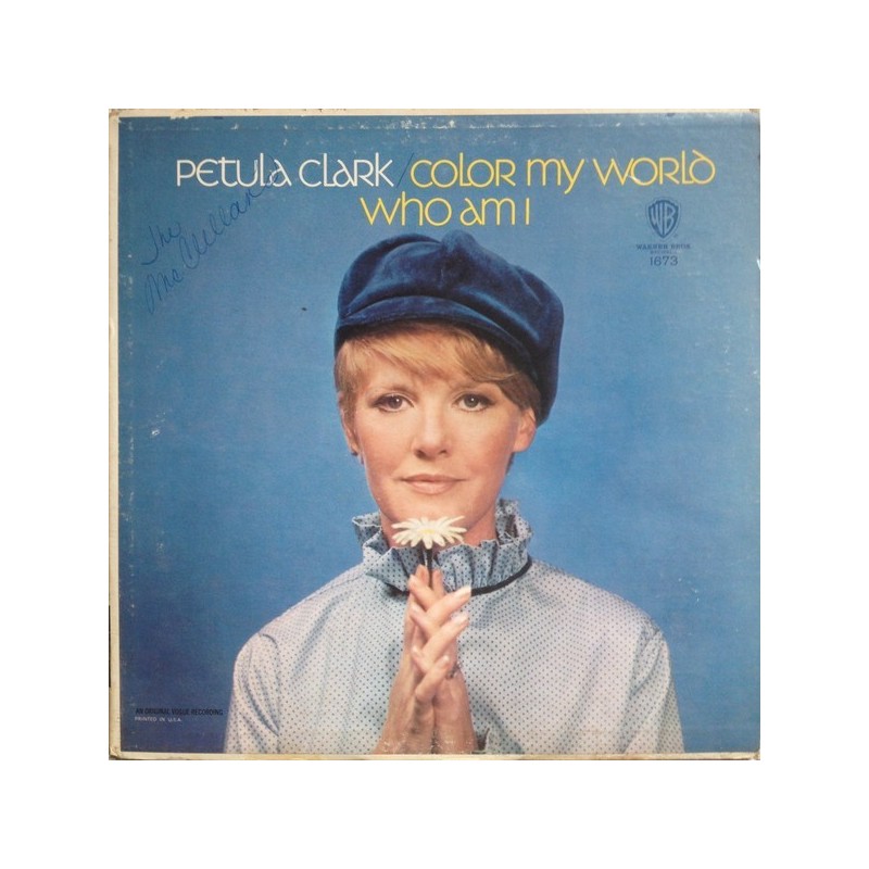 Clark ‎Petula – Color My World / Who Am I|1967       Warner Bros. Records ‎– W 1673