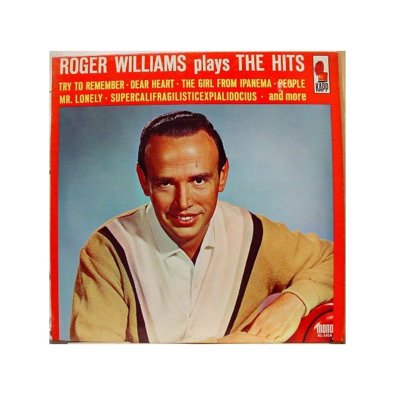Williams Roger  ‎– Plays The Hits|1965