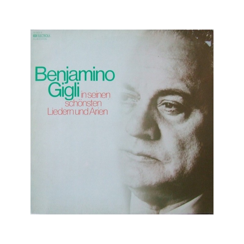 Gigli Beniamino – In Seinen Schönsten Liedern Und Arien| EMI Electrola ‎– 30 953 4