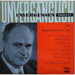 Gigli Benjamino  ‎– Benjamino Gigli - VIII |1958    Electrola ‎– E 60 047– WDLP 560