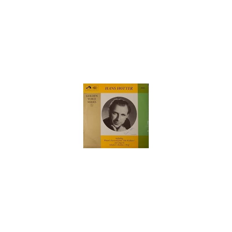 Hotte -Hans - Golden Voices V.3- Wagner, Schubert,Brahms,Wolf....|EMI HQM 1030