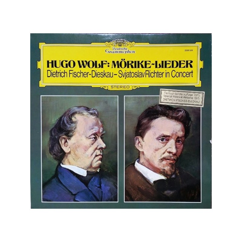 Wolf Hugo ‎– Mörike-Lieder- Dietrich Fischer-Dieskau - Sviatoslav Richter|Deutsche Grammophon ‎– 2530 584