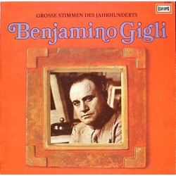 Gigli Benjamino ‎– Grosse Stimmen des Jahrhunderts|Europa ‎– E 435