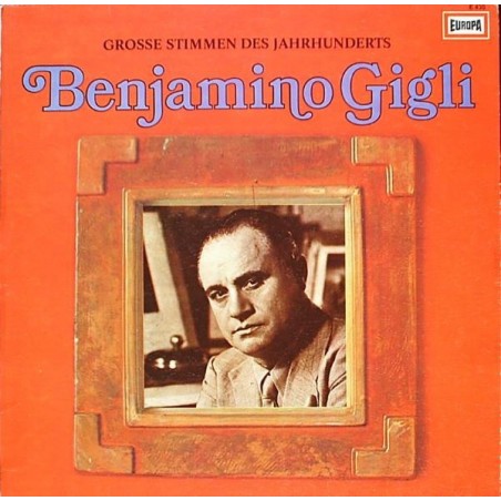 Gigli Benjamino ‎– Grosse Stimmen des Jahrhunderts|Europa ‎– E 435