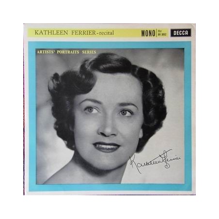 Ferrier Kathleen with Phyllis Spurr ‎–Recital|1960     Decca ‎– BR. 3052