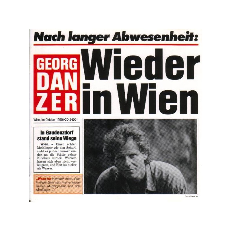 Danzer Georg ‎– Wieder In Wien|1990        Ambra Music ‎– AMLP 1002