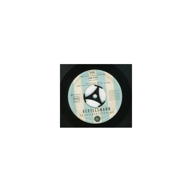 Fichelscher Toby - Die Valetti-Calypsos ‎– Tutti Frutti / Banana Boat (Day-O)|1956   Bertelsmann ‎– 35 221-Single