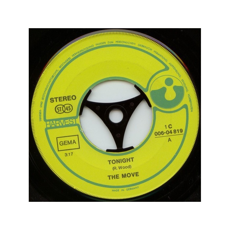 Move ‎The – Tonight|1971     Harvest ‎– 1C 006-04 819-Single