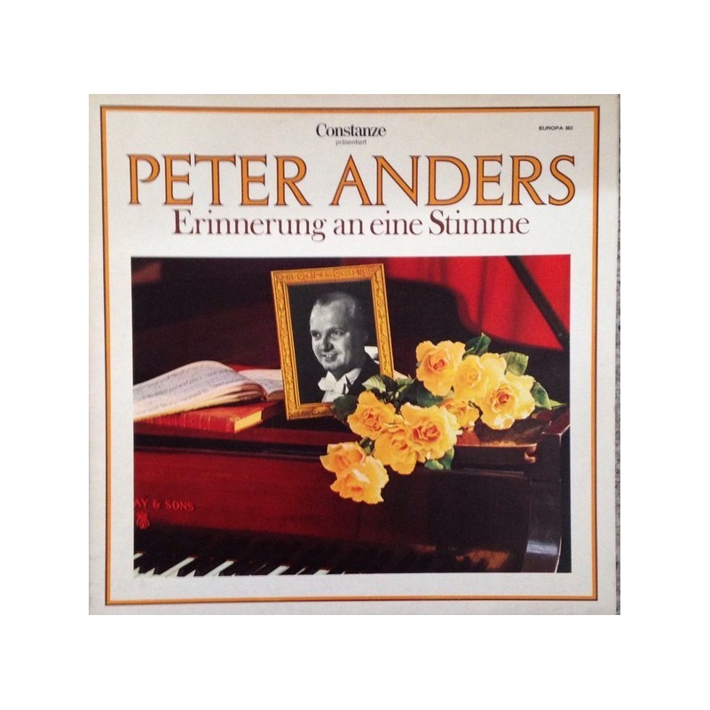 Anders Peter ‎– Erinnerung An Eine Stimme|Europa ‎– E 382