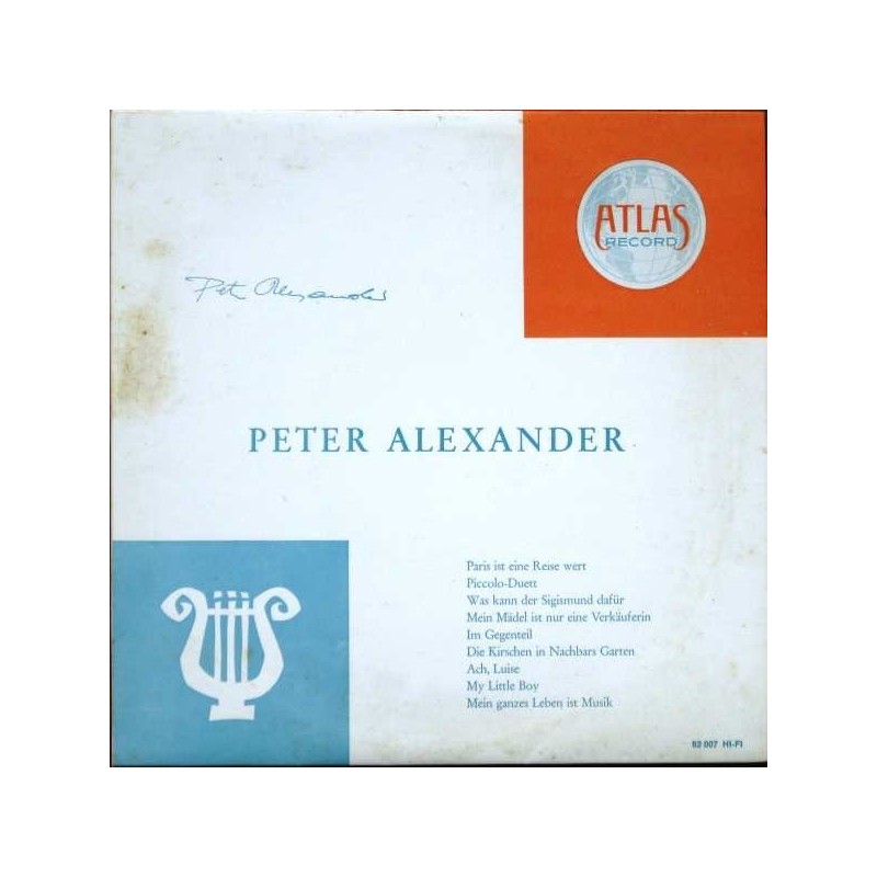 Alexander ‎Peter – Peter Alexander|1964  Atlas Record ‎– 82 007