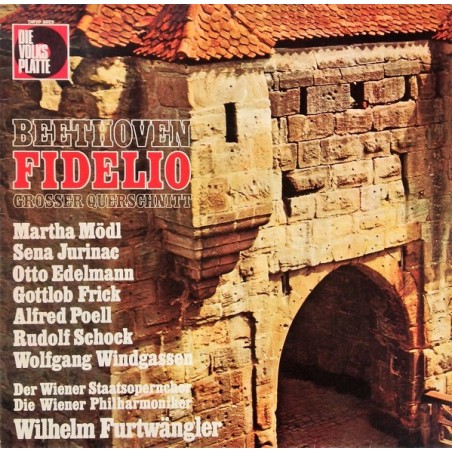 Beethoven Ludwig van -Fidelio- Großer Querschnitt-Martha Mödl, Wilhelm Furtwängler ‎|Die Volksplatte ‎– SMVP 8029