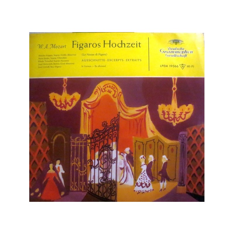 Mozart W. A. -Figaros-Hochzeit- Ausschnitte |1957   DG ‎– LPEM 19 066