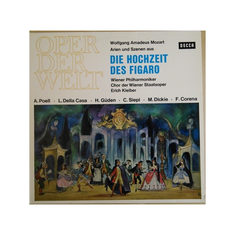 Mozart Wolfgang Amadeus ‎– Die Hochzeit Des Figaro - Arien Und Szenen|Decca ‎– BLK 20 502