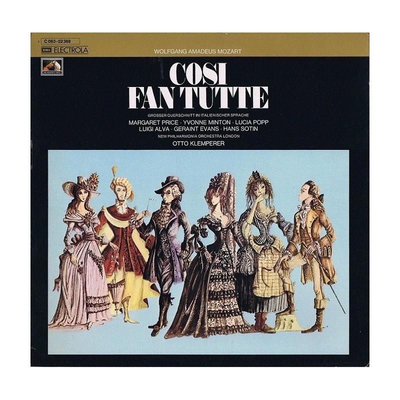 Mozart-Cosi Fan Tutti-Lucia Popp-Klemperer|EMI 1C 037-02368