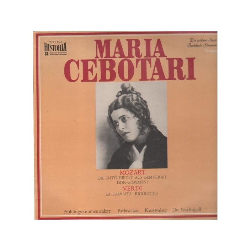 Cebotari Maria- Die goldene Serie- Berühmte Stimmen|TC 9060 Cebotari Maria- Die goldene Serie- Berühmte Stimmen|TC 9060