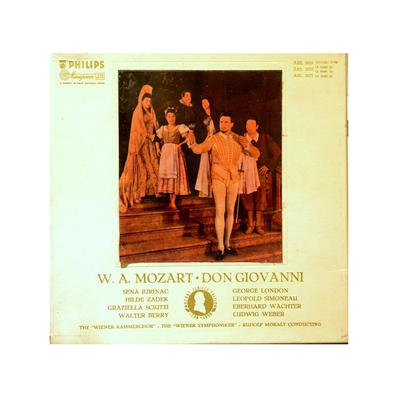 Mozart W.A.  ‎– Don Giovanni-Rudolf Moralt|Philips ‎– ABL 3069-3LP-Box