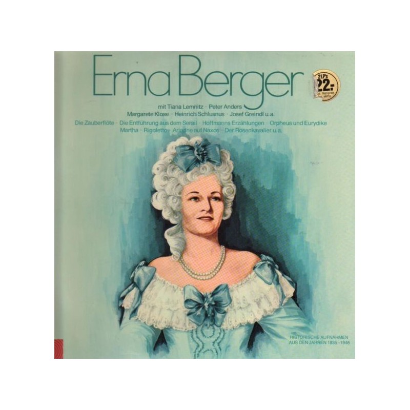 Berger Erna-Historische Aufnahmen 1935-1946|BASF 22 21490-3