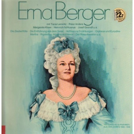 Berger Erna-Historische Aufnahmen 1935-1946|BASF 22 21490-3