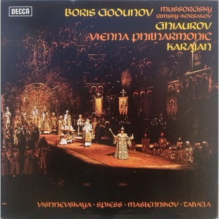 Mussorgsky- Rimsky-Korsakov ‎– Boris Godunov– Ghiaurov - Karajan ‎– Boris Godunov|1971    Decca ‎– SET 514-7-4LP-Box