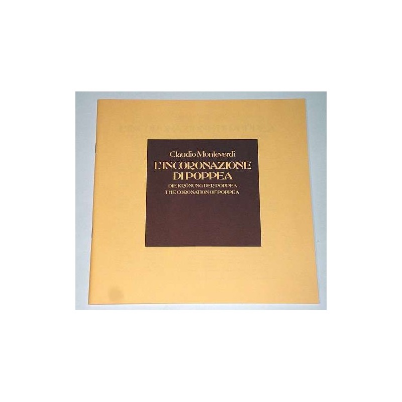 Monteverdi ‎Claudio – Die Krönung Der Poppea- Concentus Musicus Wien-Nikolaus Harnoncourt |1974  Telefunken ‎– 6.35247 -5 LP-Box