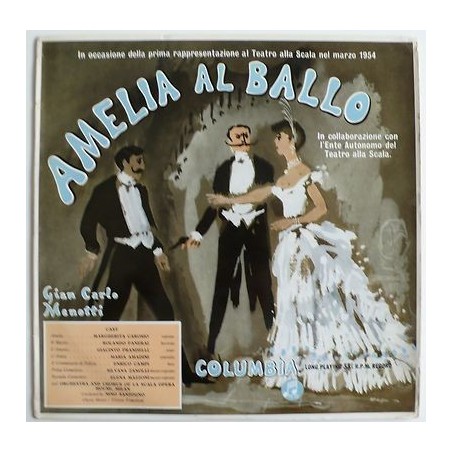 Menotti- Amelia al Ballo-Panerai- Prandelli-Santogno | Columbia 33CX 1166- blue gold Label