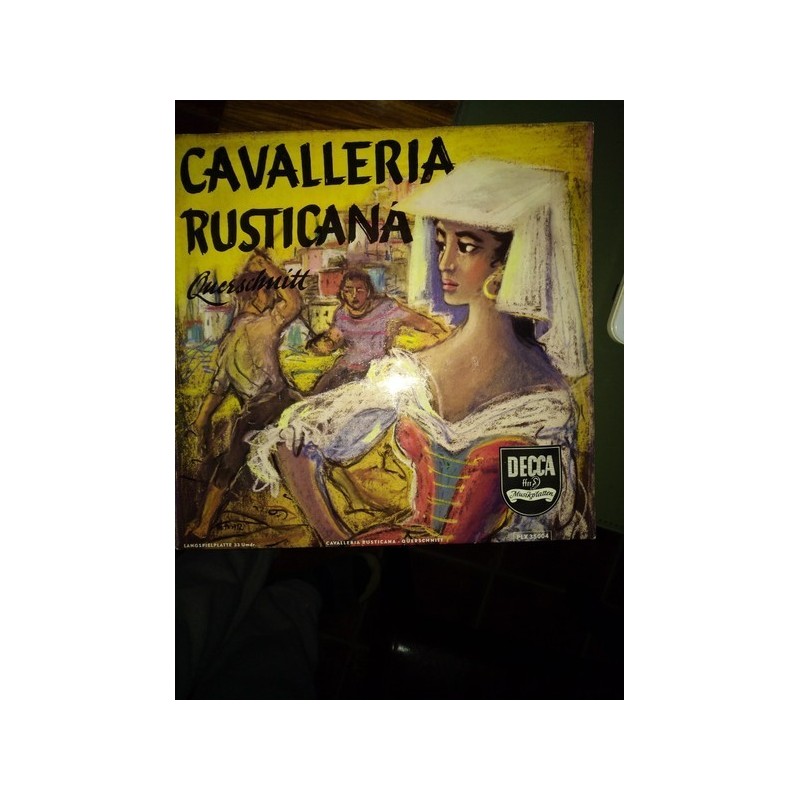 Mascagni‎– Cavalleria Rusticana - Monaco-Ghione|Decca PLX 35004-10´´Vinyl