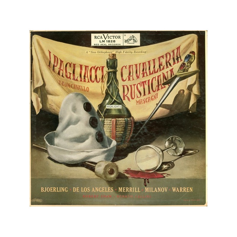 Mascagni/Leoncavallo – Cavalleria Rusticana / I Pagliacci (Highlights)|1954    RCA Victor Red Seal ‎– LM-1828