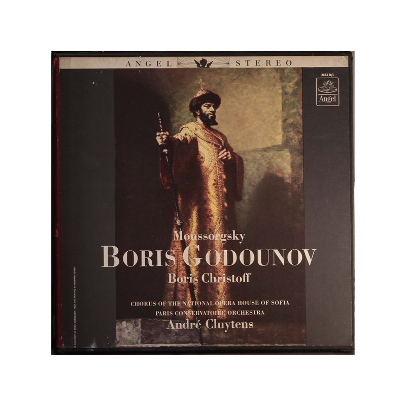 Moussorgsky– Boris Godounov - Boris Christoff-André Cluytens |1963 Angel Records – 3633 D/L-4 LP Box Moussorgsky– Boris Godounov - Boris Christoff-André Cluytens |1963 Angel Records – 3633 D/L-4 LP Box