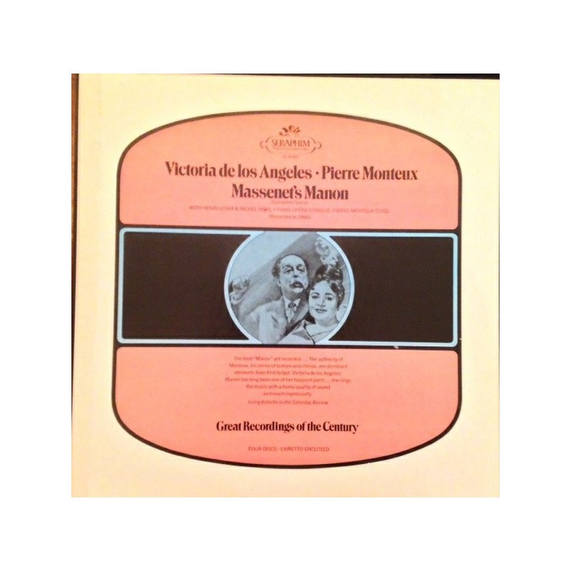 Massenet- Manon-Victoria De Los Angeles • Pierre Monteux |1954   Seraphim	ID-6057-4 LP Box