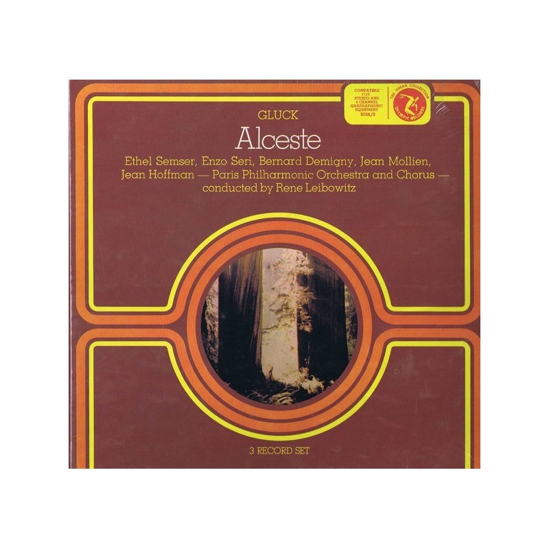 Gluck Christoph Willibald- Alceste-Ethel Semser- Jean-Pierre Rampal ‎|Everest ‎– 9104/3-3-LP Box--Quadraphonic