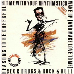 Dury Ian & The Blockheads ‎– Hit me with your Rhythm Stick |1984    Stiff Records 6.20446	-Maxi-Single-