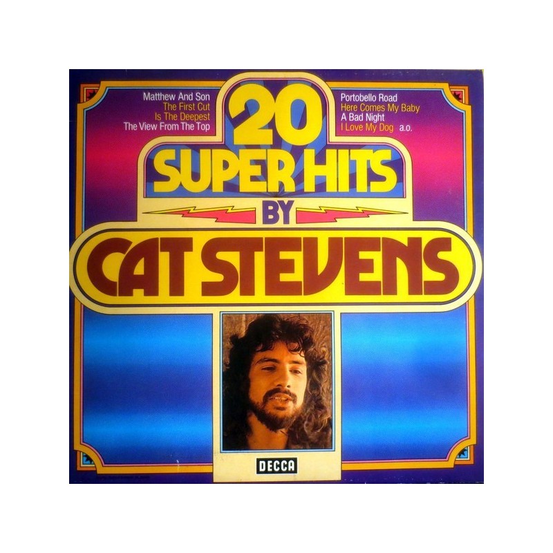 Stevens ‎Cat – 20 Super Hits By Cat Stevens|1975    Decca ‎– 6.22161