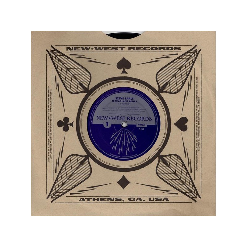 Earle Steve / Robert Johnson ‎– Terraplane Blues|2015    ‎  NW4036-10"- Vinyl,  45 RPM-Limited Edition