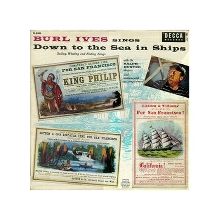 Ives Burl  With Ralph Hunter Singers ‎– Sings Down To The Sea In Ships|1956  Teldec 6.22118