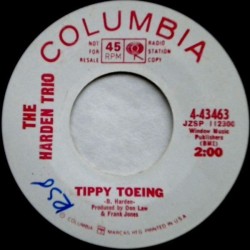 Harden Trio ‎The – Tippy Toeing|1966     Promo-Single