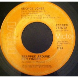Jones George ‎– Wrapped around her Finger / With half a heart|1972    RCA Victor ‎– 74-0792-Single