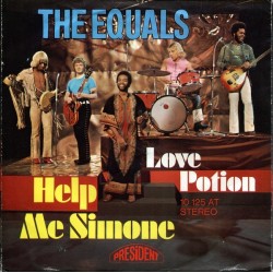 Equals The ‎– Help Me Simone / Love Potion|1971  President Records ‎– 10 125 AT-Single