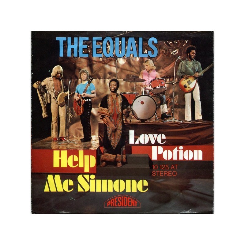 Equals The ‎– Help Me Simone / Love Potion|1971  President Records ‎– 10 125 AT-Single