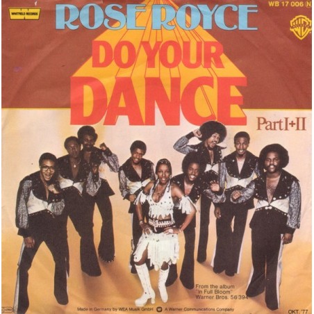 Rose Royce ‎– Do Your Dance|1977     Warner Bros. Records ‎– WB 17 006-Single