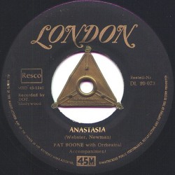 Boone ‎Pat – Anastasia|1956    London Records ‎– DL 20 073-Single