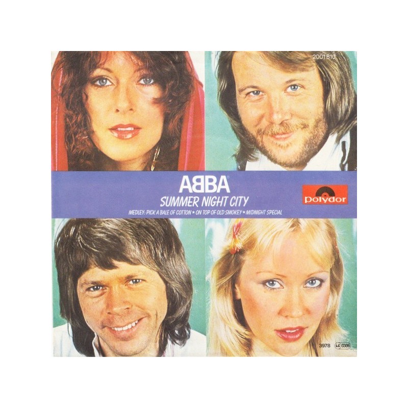 ABBA ‎– Summer Night City|1978     Polydor ‎– 2001 810-Single