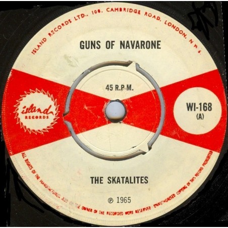 Skatalites ‎The – Guns Of Navarone|1965     Island Records ‎– WI-168-Single