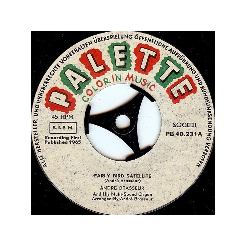 Brasseur André – Early Bird Satellite / Special 230|1966 Palette – PB 40.231-Single Brasseur André – Early Bird Satellite / Special 230|1966 Palette – PB 40.231-Single
