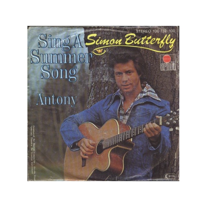 Butterfly ‎Simon – Sing a Summer Song|1979    Ariola ‎– 100 732-Single