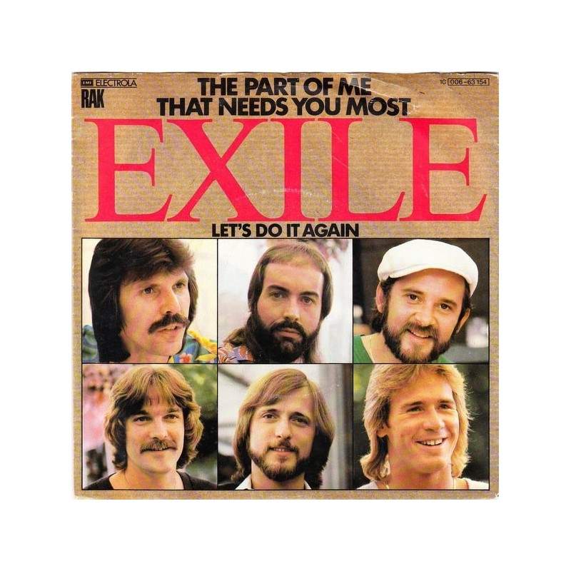 Exile – The Part of me that needs you most|1979    EMI Electrola ‎– 1C 006-63 154-Single